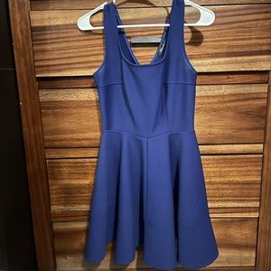 Cute short flare blue dress